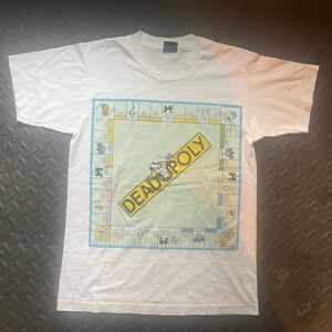 Vintage Grateful Dead 1988 Tour Deadopoly Game Of Dance T-shirt